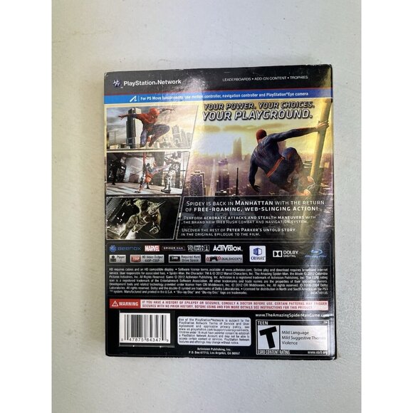 The Amazing Spider-Man (Sony PlayStation 3, 2012) PS3 - Picture 2 of 6